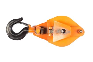 Блок монтажный однорольный с  крюком TOR 0,5 т с откидной щекой — фото 3