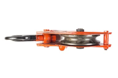 Блок монтажный однорольный с  крюком TOR 5 т с откидной щекой — фото 5
